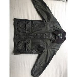 Barbour Bedale Green Riding Rain Coat Childrens XL